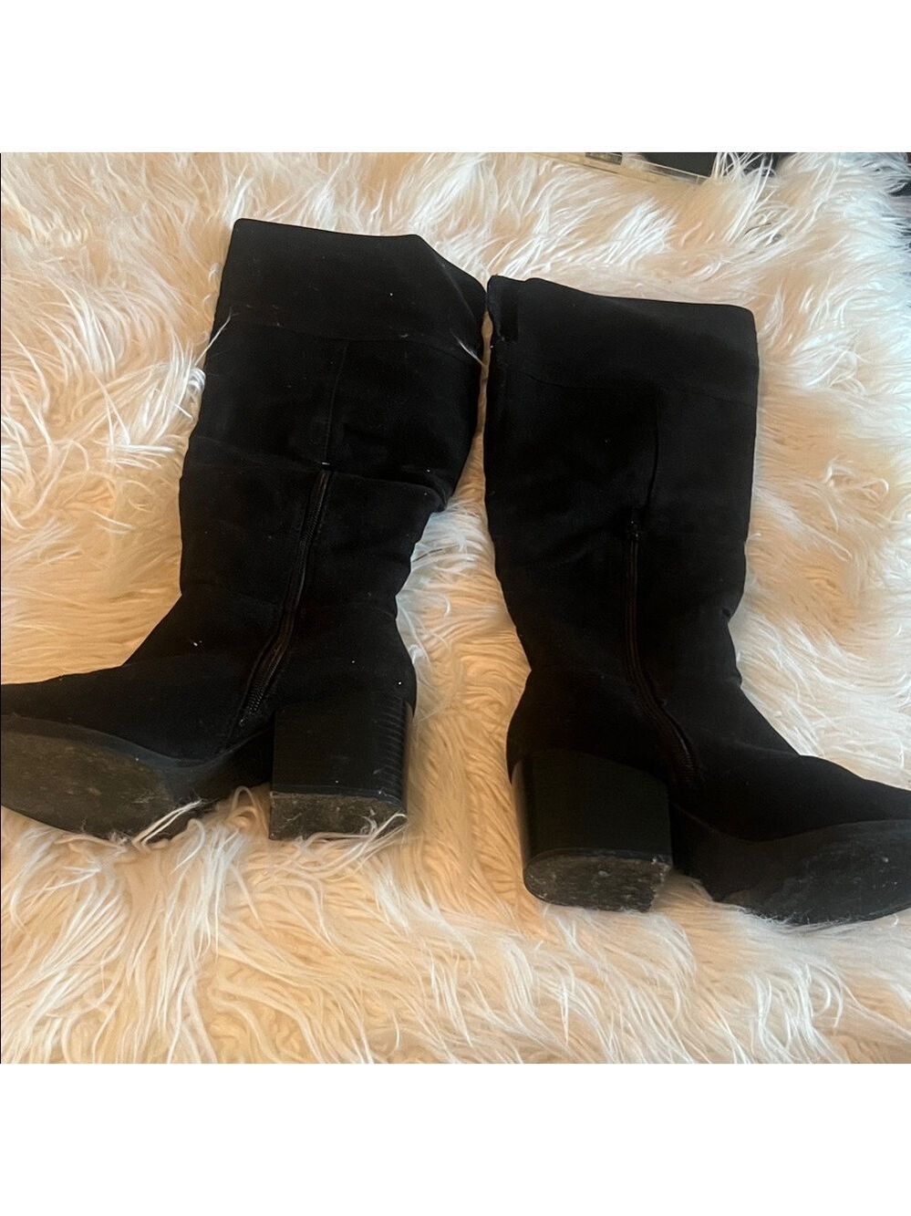 Brash Black Heeled Boots for Women